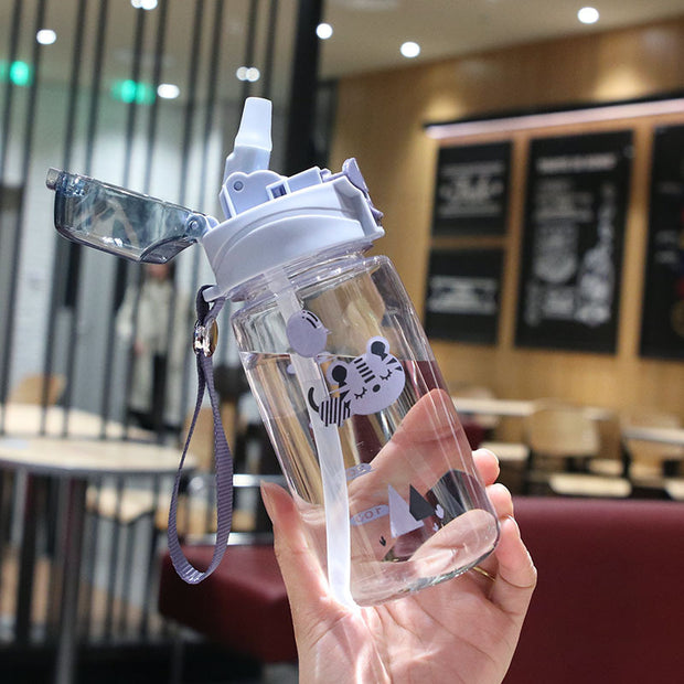 Plastic Cup Drop-resistant Student Outdoor Fitness Water Bottle