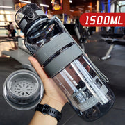 Large Capacity Sports Water Cup Portable Fitness Plastic Large Water Bottle
