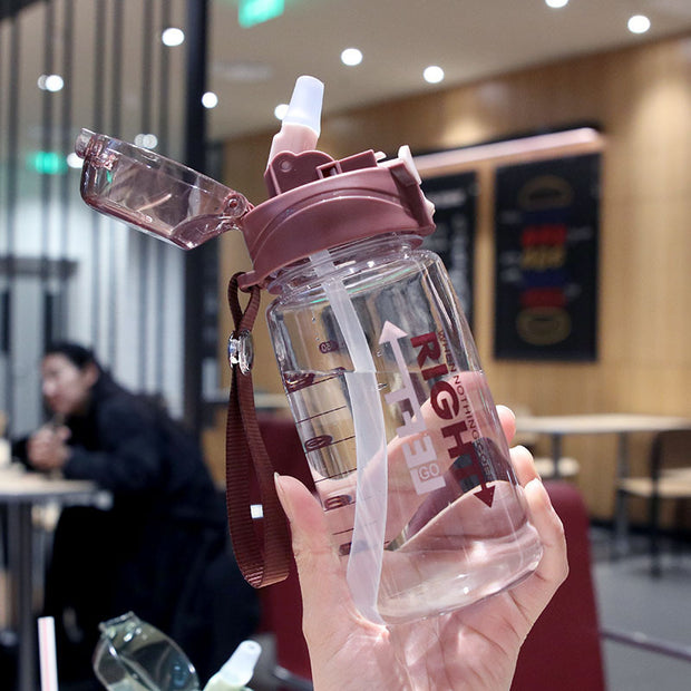 Plastic Cup Drop-resistant Student Outdoor Fitness Water Bottle