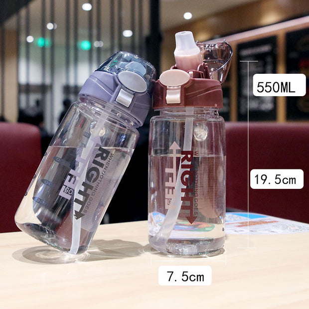 Plastic Cup Drop-resistant Student Outdoor Fitness Water Bottle