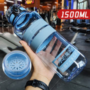 Large Capacity Sports Water Cup Portable Fitness Plastic Large Water Bottle